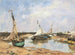 Barques de Trouville entre les jetées - Eugène Boudin — näkymä teoksesta