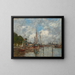 Un coin du port à Trouville - Eugène Boudin — kehystetty taideteos seinällä