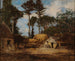 Une ferme en Bretagne - Eugène Boudin — näkymä teoksesta