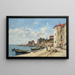 Villefranche-maalaus, satama - Eugène Boudin — kehystetty taideteos seinällä