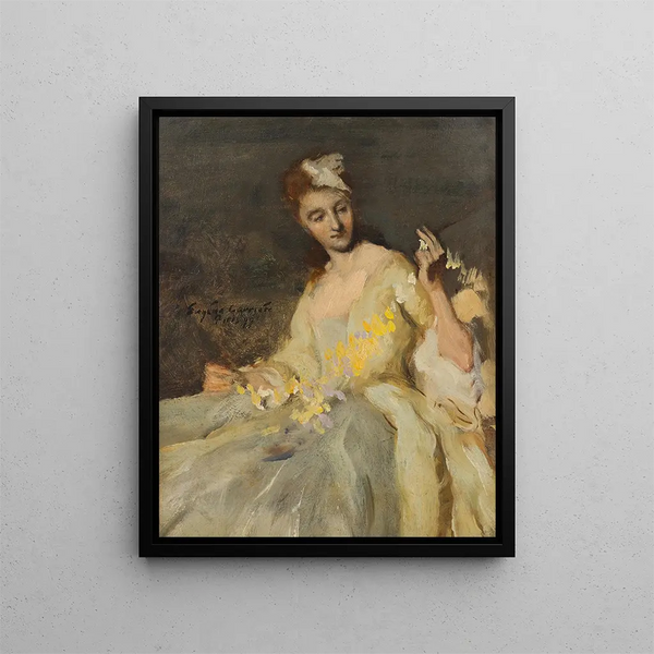 Eugne Carriere - Portrait of a lady in a ball gown.webp