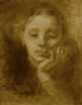 Tête de femme - Eugène Carrière — näkymä teoksesta