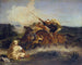Arabialainen fantasiamaalaus - Eugène Delacroix — näkymä teoksesta