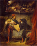 Faust ja Méphistophélès - Eugène Delacroix — näkymä teoksesta