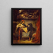 Faust ja Méphistophélès - Eugène Delacroix — kehystetty taideteos seinällä