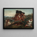 Le Combat - Eugène Delacroix — kehystetty taideteos seinällä