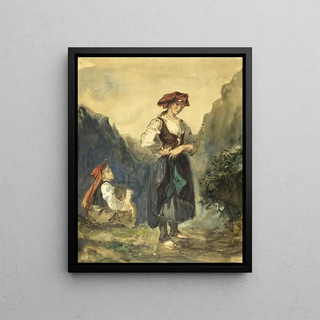 Eugne Delacroix - Peasant Women from the Region of the EauxBonnes.webp
