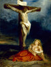 Sainte Marie-Madeleine au pied de la croix - Eugène Delacroix — näkymä teoksesta