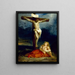 Sainte Marie-Madeleine au pied de la croix - Eugène Delacroix — kehystetty taideteos seinällä