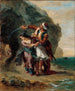 Selim ja Zuleika - Eugène Delacroix — näkymä teoksesta