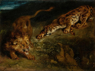 Eugne Delacroix - Tiger and Lion.webp