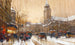 Boulevard Saint-Germainin maalaus, Pariisi - Eugène Galien-Laloue — näkymä teoksesta