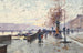 Figures au Quai du Louvre Pariisi - Eugène Galien-Laloue — näkymä teoksesta