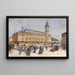 Gare de Lyon - Eugène Galien-Laloue — kehystetty taideteos seinällä