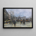 La Gare de l'Est - Eugène Galien-Laloue — kehystetty taideteos seinällä