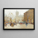 La Place du Châtelet - Eugène Galien-Laloue — kehystetty taideteos seinällä