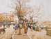 La Place du Châtelet, Pariisi - Eugène Galien-Laloue — näkymä teoksesta