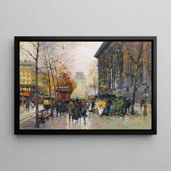 Eugne GalienLaloue - Le March Aux Fleurs La Madeleine.webp