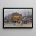 Châtelet-teatteri, Pariisi - Eugène Galien-Laloue — kehystetty taideteos seinällä