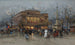 Châtelet-teatteri, Pariisi - Eugène Galien-Laloue — näkymä teoksesta