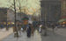 Kukkaisten markkinoiden maalaus La Madeleine - Eugène Galien-Laloue — näkymä teoksesta