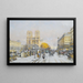 Notre-Dame-maalaus - Eugène Galien-Laloue — kehystetty taideteos seinällä
