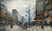 Pariisin maalaus, Porte Saint-Denis - Eugène Galien-Laloue — näkymä teoksesta