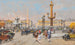 Place de la Concorde - Eugène Galien-Laloue — näkymä teoksesta