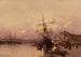 Port Bretonin maalaus auringonlaskussa - Eugène Galien-Laloue — näkymä teoksesta