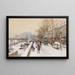 Quai des Célestins - Eugène Galien-Laloue — kehystetty taideteos seinällä