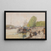 Quai de Passy - Eugène Galien-Laloue — kehystetty taideteos seinällä