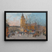 Saint-Germain-des-Présin maalaus, Pariisi - Eugène Galien-Laloue — kehystetty taideteos seinällä