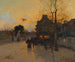 Village un soir d'automne - Eugène Galien-Laloue — näkymä teoksesta