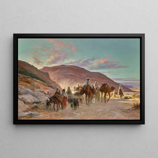 Eugne Girardet - A Desert Caravan.webp