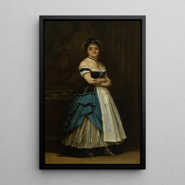 Eugne Giraud - Dinah Flix Mlanie Emilia dite sur de Rachel en costume de soubrette.webp