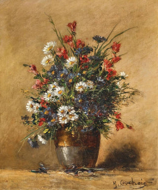 Eugne Henri Cauchois - A Bouquet of Field Flowers.webp