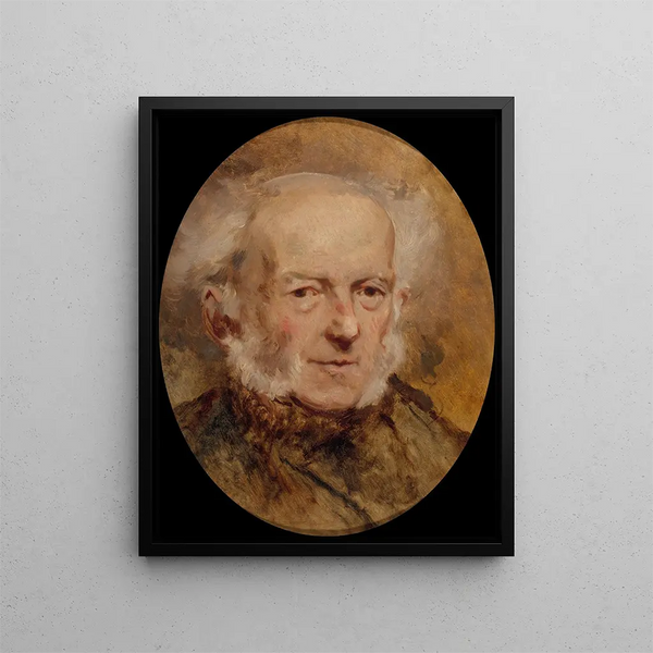 Jean-Baptiste Isabey isän, taiteilijan, - Eugène Isabey — kehystetty taideteos seinällä