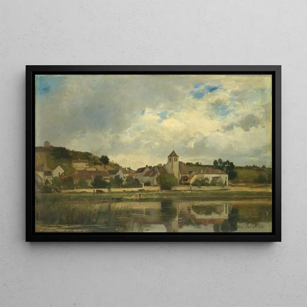 Eugne Lavieille - The Village of La CellesousMoret.webp