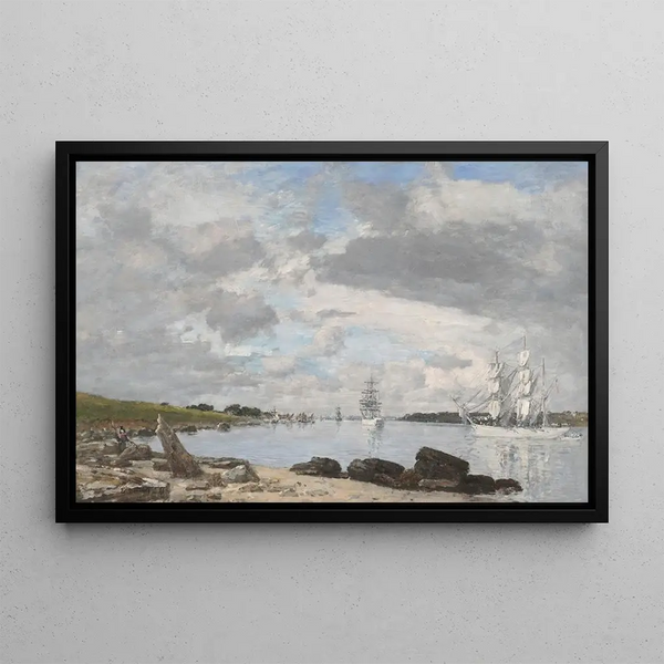 Eugène Louis Boudin — kehystetty taideteos seinällä