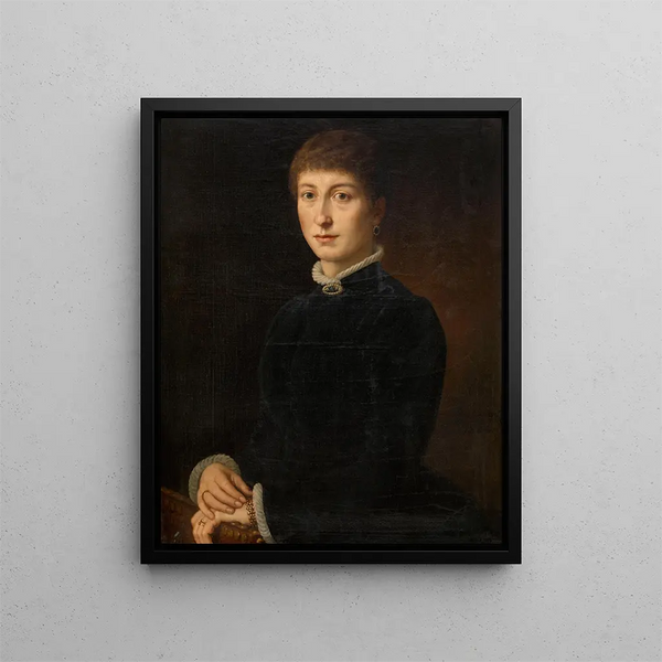 Madame Van Soom - Eugène Siberdt — kehystetty taideteos seinällä