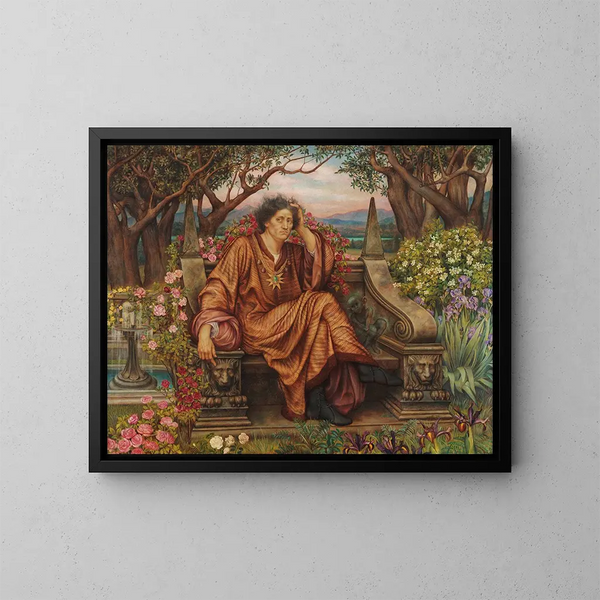 Une âme en enfer - Evelyn De Morgan — kehystetty taideteos seinällä