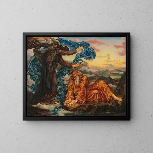 Kotiseutu - Evelyn De Morgan — kehystetty taideteos seinällä