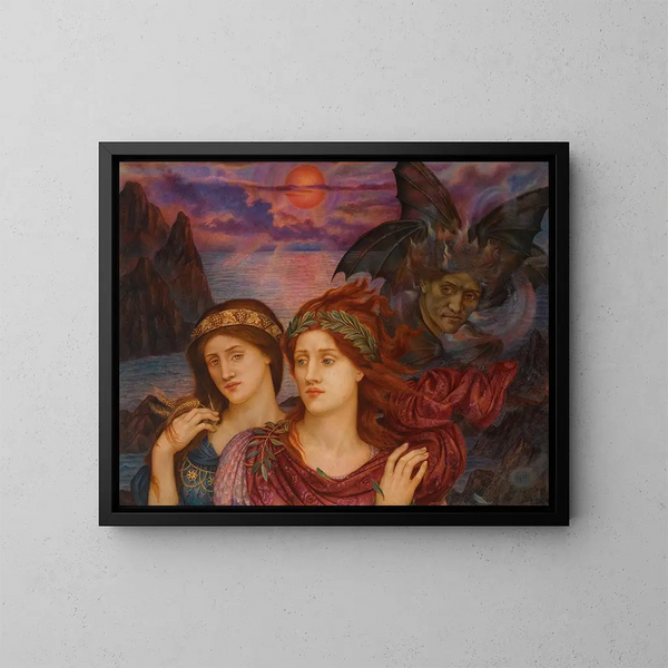 La Vision - Evelyn De Morgan — kehystetty taideteos seinällä