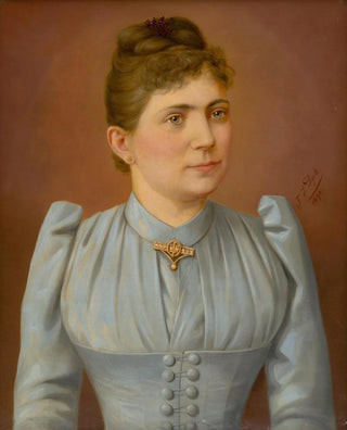 FJ Dyck - Portrait of a Woman in a Pale Dress.webp