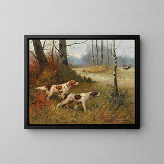 F E Martinez - Two Pointing Dogs.webp