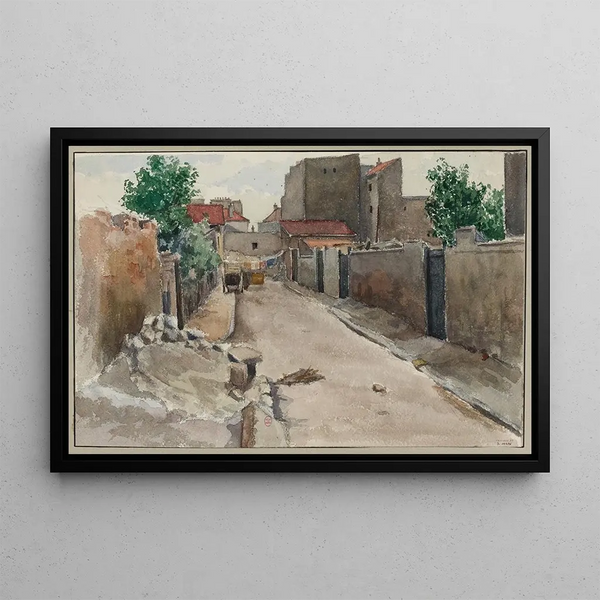 F Sguin - La rue de Chambry prise de la rue de Nice la Frontire.webp