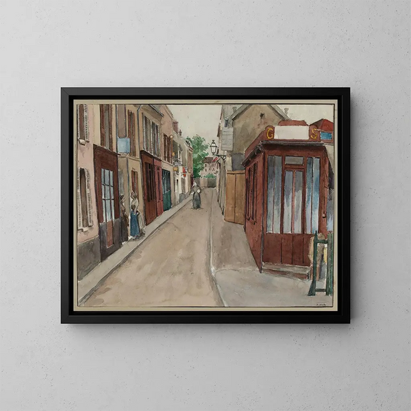 Rue Villafranca - F. Seguin — kehystetty taideteos seinällä
