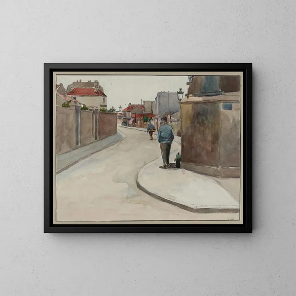 Rue des Morillons, rue Labrouste - F. Seguin — kehystetty taideteos seinällä