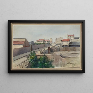 F Sguin - Vue vol doiseau de lemplacement des abattoirs de Vaugirard prise de limpasse Carlier.webp