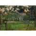 Maalauksen jäljennös Farmyard in Het Gooi Flanked by Saplings - Piet Mondrian